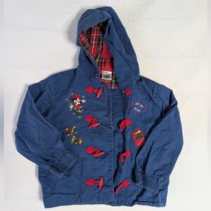 Vintage Disney Jacket With Red Toggles